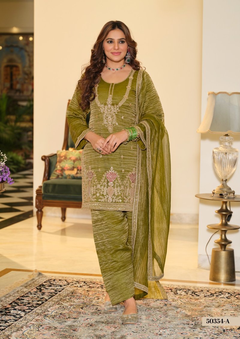D 50354 A By Zaveri Salsa Beats Embroidery Readymade Suits